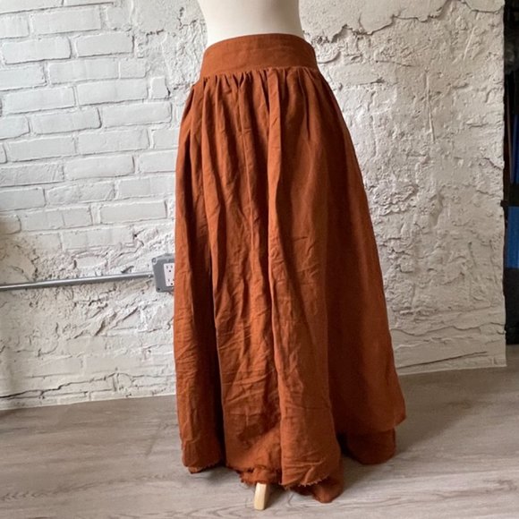 Sisters of the Black Moon | The Adelaide Skirt | Size: M | Color: Orange - Picture 3 of 6